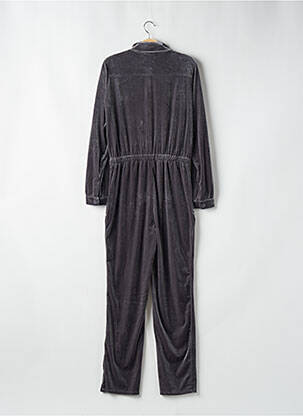Combi-pantalon col chemisier manches longues gris MOLLY BRACKEN femme