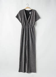 Combi-pantalon col cache-coeur manches courtes gris PIECES femme