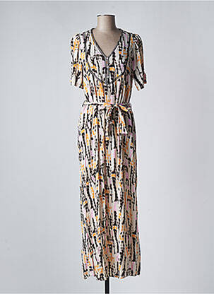Robe longue manches courtes manches courtes noir VERO MODA femme