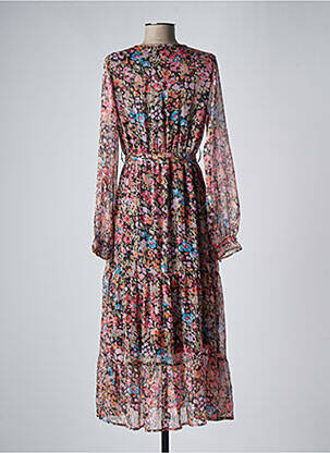 Robe longue manches longues manches longues noir VERO MODA femme