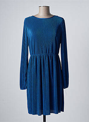 Robe courte manches longues manches longues bleu VERO MODA femme