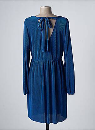 Robe courte manches longues manches longues bleu VERO MODA femme
