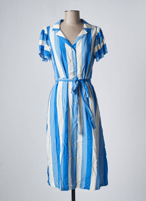 Robe mi-longue bleu COMPAÑIA FANTASTICA pour femme