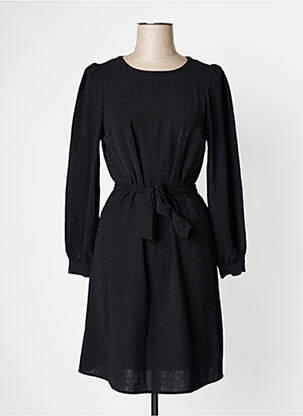 Robe mi-longue manches longues manches longues noir VERO MODA femme