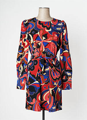 Robe courte manches longues manches longues rouge VERO MODA femme