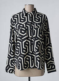 Chemisier poches poitrine manches longues noir VERO MODA femme
