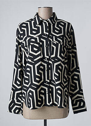 Chemisier poches poitrine manches longues noir VERO MODA femme