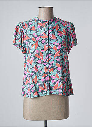 Chemisier manches courtes manches courtes vert COMPAÑIA FANTASTICA femme