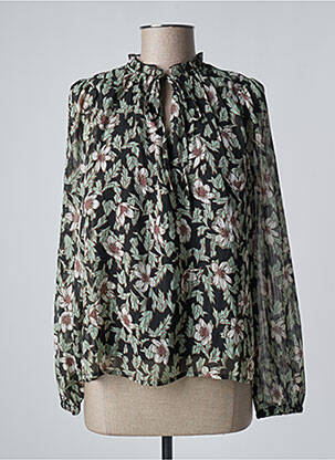 Blouse légère et transparente manches longues noir VERO MODA femme