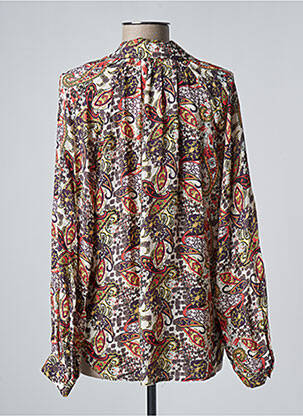 Blouse tissage popeline manches longues blanc MAMOUCHKA femme
