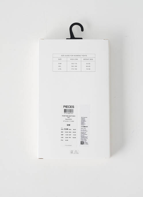 Collants noir PIECES pour femme