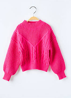 Pull rose FANNY LOOK pour fille