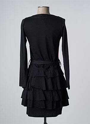 Robe courte manches longues manches longues noir SAVAGE CULTURE femme