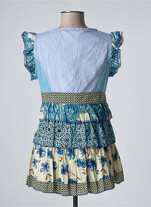 Tunique manches courtes col v bleu SAVAGE CULTURE femme