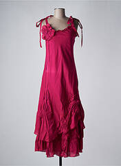 Robe longue rose EVALINKA pour femme seconde vue