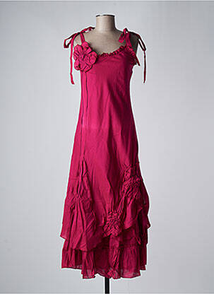 Robe longue rose EVALINKA pour femme