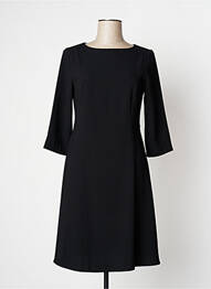 Robe mi-longue manches 3/4 manches 3/4 noir NINATI femme