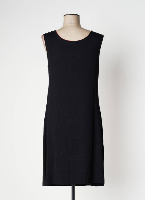 Robe mi-longue sans manche sans manche noir VANIA femme