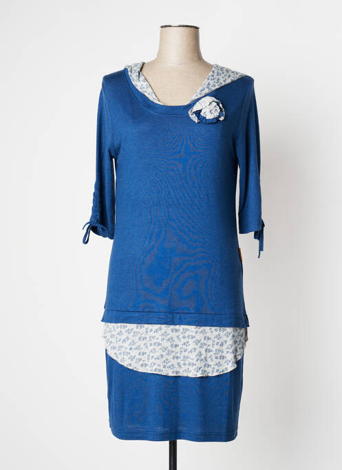 Robe mi-longue bleu MAMATAYOE pour femme