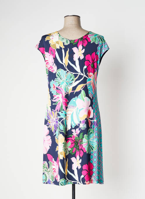 Robe mi-longue bleu VANIA pour femme