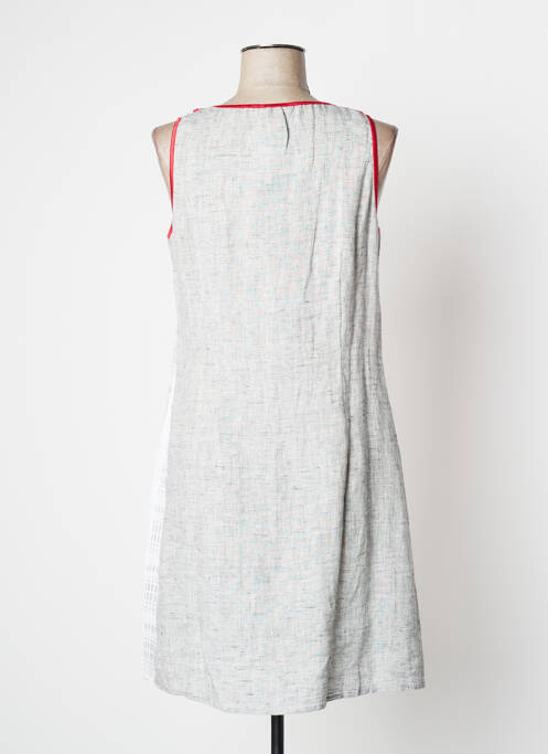 Robe mi-longue gris AVENTURES DES TOILES pour femme
