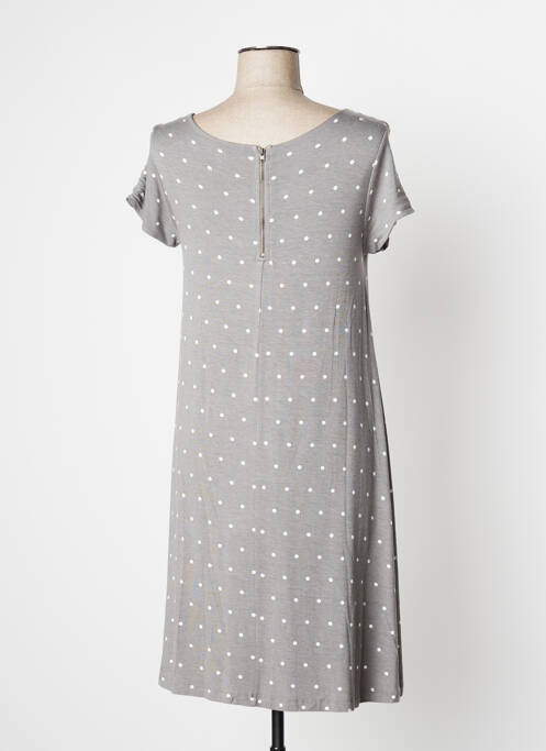 Robe mi-longue gris YERSE pour femme