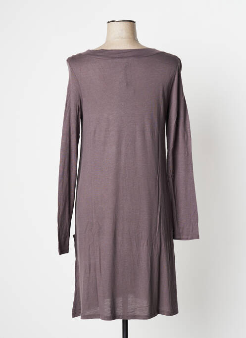 Robe mi-longue marron YERSE pour femme