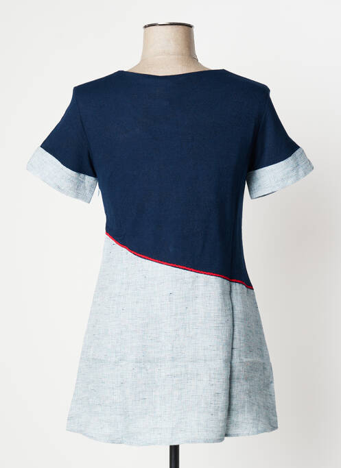 Tunique manches courtes bleu AVENTURES DES TOILES pour femme