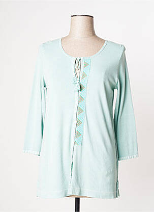 Gilet manches longues stretch bleu YERSE femme