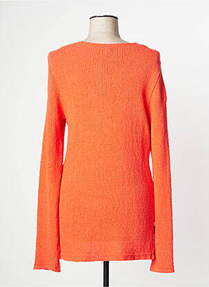 Pull coupe cintrée manches longues orange AVENTURES DES TOILES femme