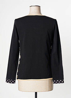 Veste casual col rond noir EVALINKA femme