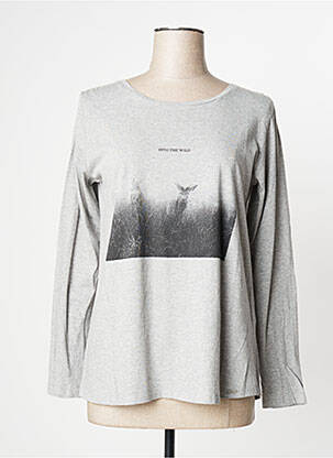 T-shirt gris YERSE pour femme