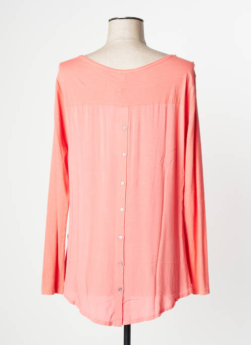 Top coupe fluide manches longues rose YERSE femme