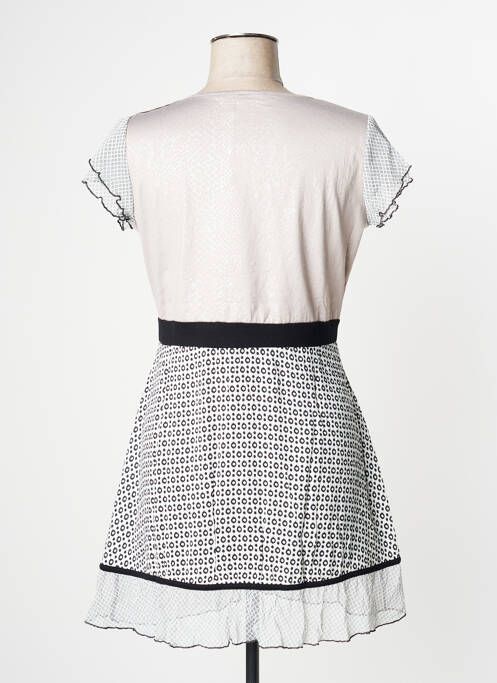 Robe courte beige EVA WEEK-END pour femme