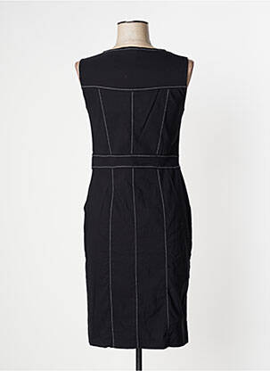 Robe mi-longue sans manche sans manche noir DOLCEZZA femme
