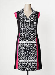 Robe mi-longue sans manche sans manche noir DOLCEZZA femme