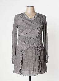 T-shirt manches longues manches longues gris O.K.S femme