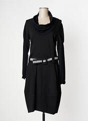 Robe mi-longue noir O.K.S pour femme seconde vue