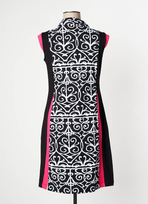 Robe mi-longue sans manche sans manche noir DOLCEZZA femme