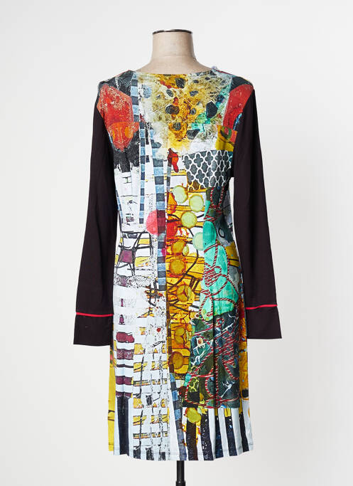 Robe mi-longue noir DOLCEZZA pour femme