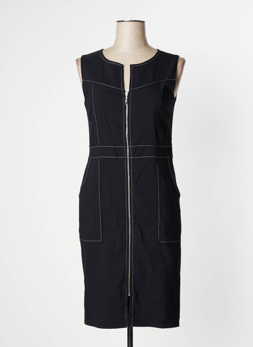 Robe mi-longue noir DOLCEZZA pour femme