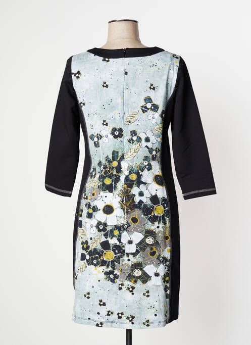 Robe mi-longue noir DOLCEZZA pour femme