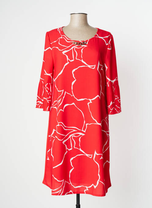 Robe mi-longue rouge EVALINKA pour femme