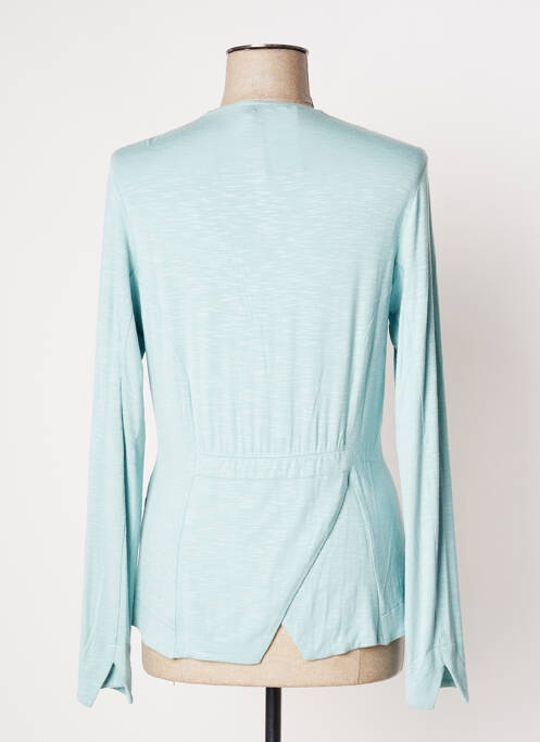 Gilet manches longues bleu AVENTURES DES TOILES pour femme