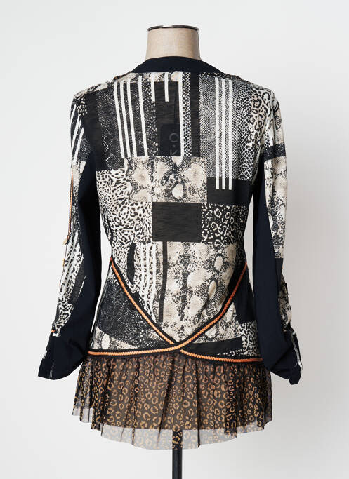 Gilet manches longues noir O.K.S pour femme