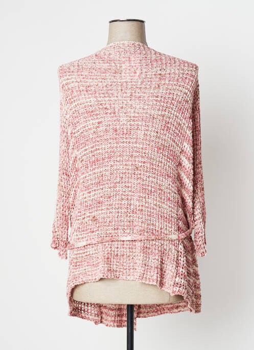 Gilet manches longues rose YERSE pour femme