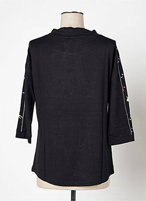 T-shirt manches 3/4 manches 3/4 noir DOLCEZZA femme