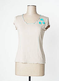 T-shirt stretch manches courtes gris O.K.S femme