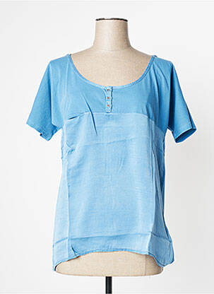 T-shirt bleu YERSE pour femme