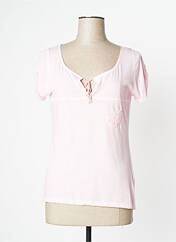 T-shirt rose YERSE pour femme seconde vue